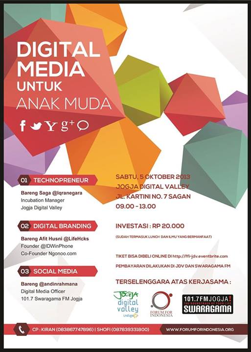 event seminar digital media untuk anak muda