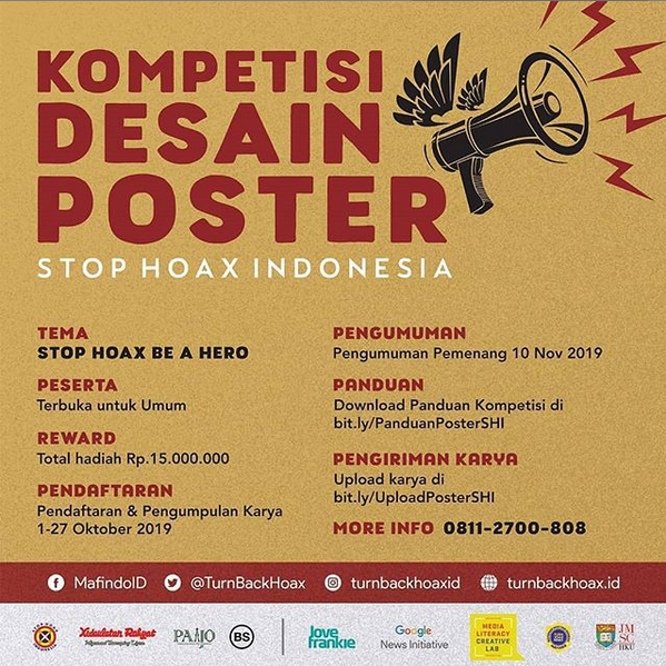 Kompetisi Desain Poster “Stop Hoax Indonesia”