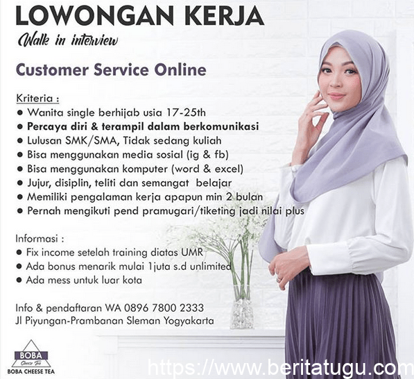 Lowongan Kerja “Customer Service Online”