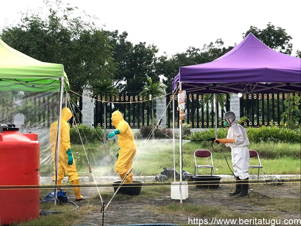 Posko Dekontaminasi Kulonprogo di Area Taman Budaya   jl Kawijo Pengasih Kulon Progo